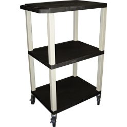 Wholesale ???? H. Wilson H. Wilson Tuffy Plastic 42" 3 Shelf Utility Cart Red And Nickel Small ????