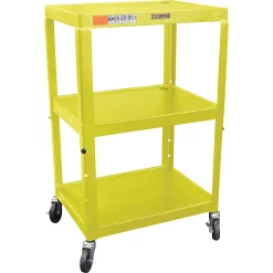 Top 10 ???? H. Wilson H. Wilson Metal 26" To 42" 3 Shelf Cart Yellow ????