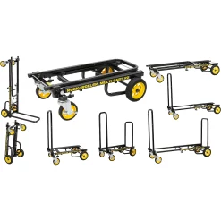 Best Sale ???? Rock N Roller Rock N Roller R2RT Multi-Cart 8-in-1 Micro Equipment Transporter Cart Black Frame/Yellow Wheels Micro ✔️