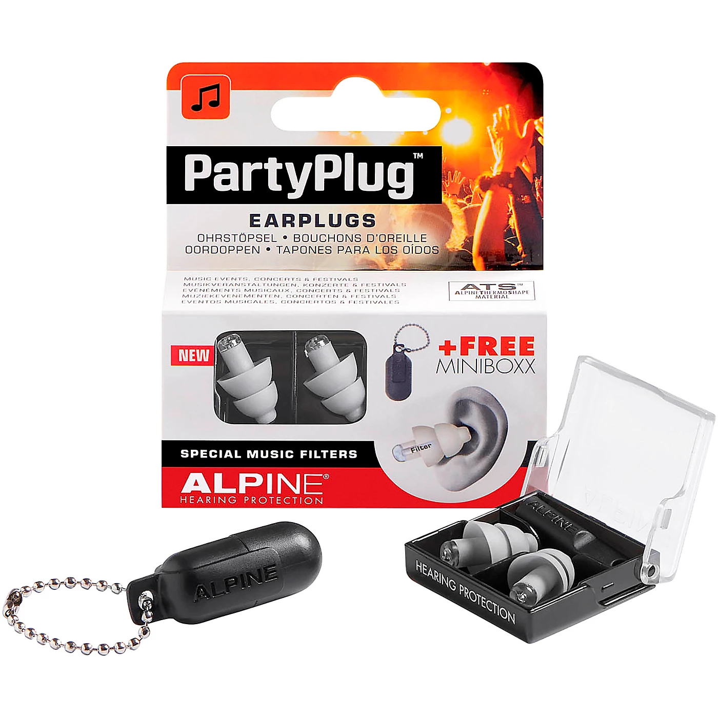 New ???? Alpine Hearing Protection Alpine Hearing Protection PartyPlug Earplugs Silver ???? 3 New ???? Alpine Hearing Protection Alpine Hearing Protection PartyPlug Earplugs Silver ????