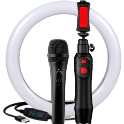 Best Sale ❤️ IK Multimedia IK Multimedia iRig Video Creator HD Bundle With Mic, Stand And Ring Light ❤️