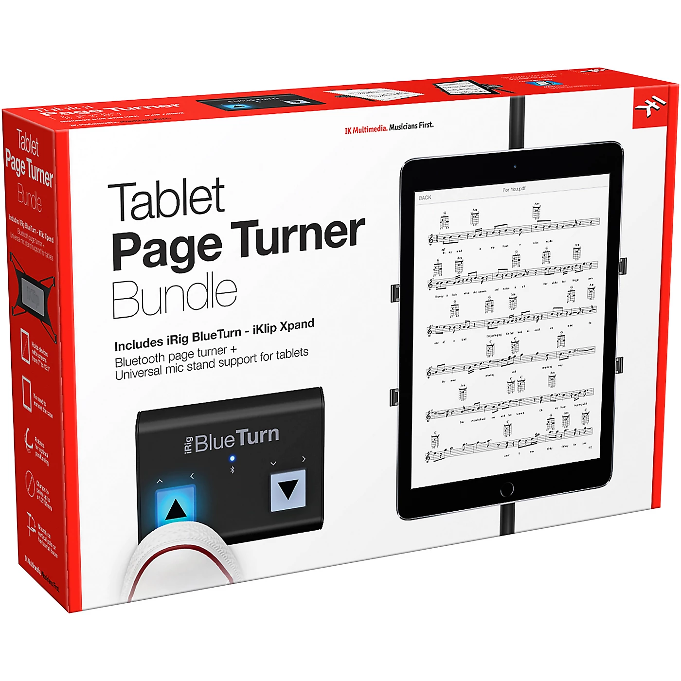 Hot Sale ???? IK Multimedia IK Multimedia iRig BlueTurn Page Turner + IKlip Xpand Bundle ❤️ 3 Hot Sale ???? IK Multimedia IK Multimedia iRig BlueTurn Page Turner + IKlip Xpand Bundle ❤️