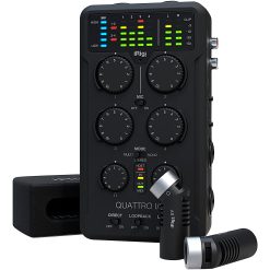Brand new ???? IK Multimedia IK Multimedia iRig Pro Quattro I/O Audio/MIDI Interface Deluxe Bundle ????
